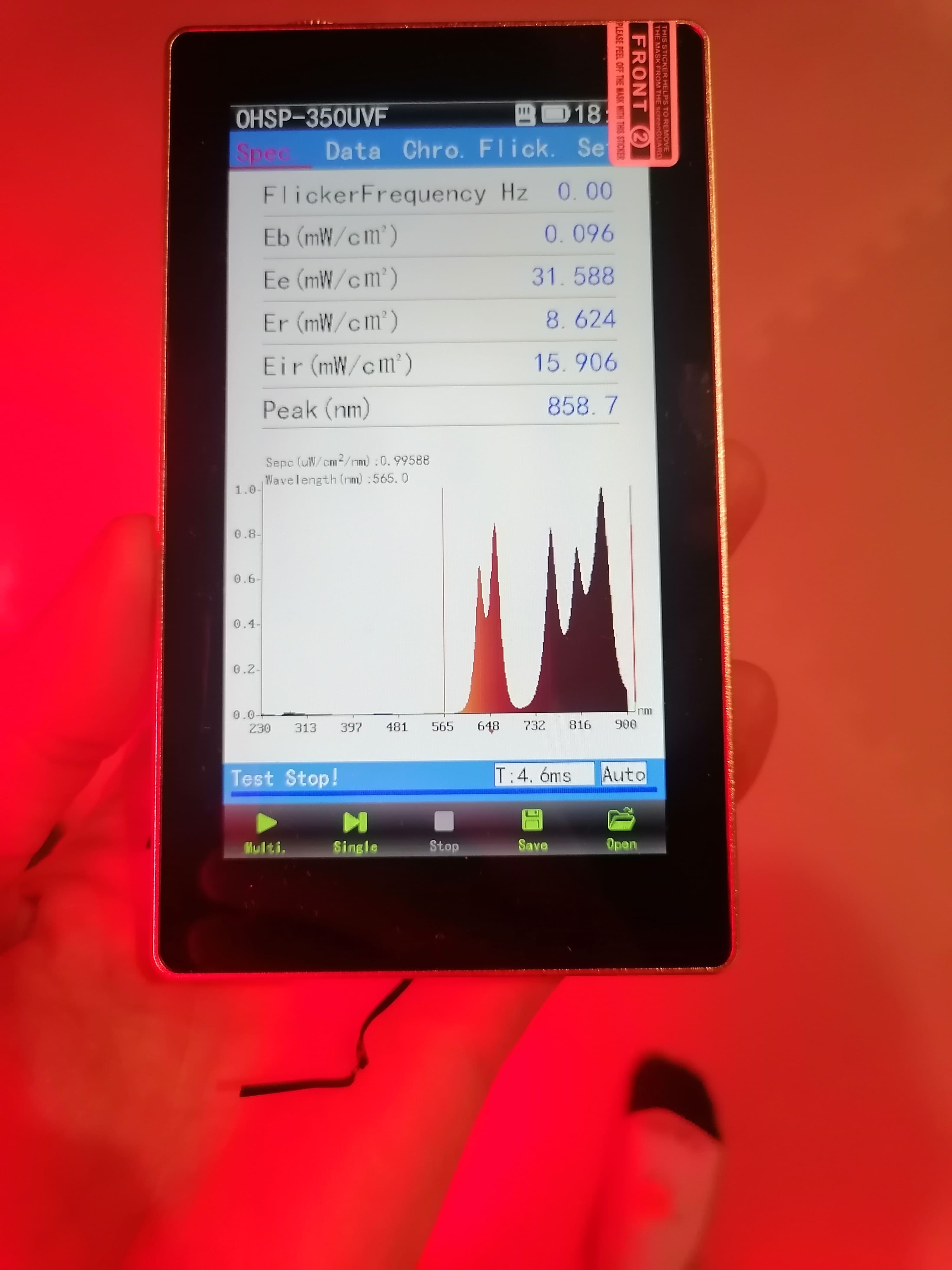 Vlnové délky Mitochondriak 3.0 Mini